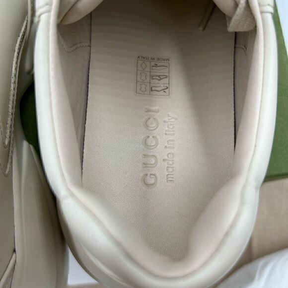 Men’s Gucci Rython star logo leather sneakers, size 9.5 made in Italy. - Picture 5 of 9